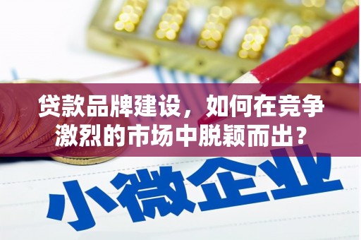 大兴贷款品牌建设，如何在竞争激烈的市场中脱颖而出？